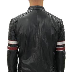 Chaqueta de Cuero de Alta Calidad, Estilo Urbano, Corte Ajustado, Transpirable, para Hombre, Moda de Invierno con Logotipo Frontal - Product Image 6