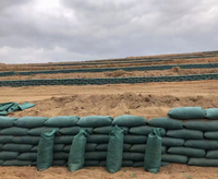 Géosac en géotextile non tissé industriel pour murs de soutènement et stabilisation des pentes, anti-UV, sac de sable écologique en géotextile