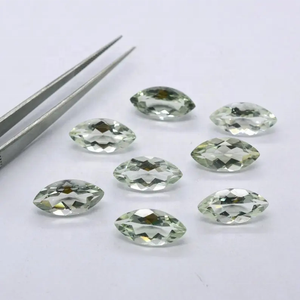 เครื่องประดับอัญมณีสังเคราะห์สีเขียวธรรมชาติขนาด3x6มม. สวยงามจากผู้ผลิต - Product Image 4