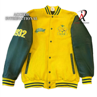 Chaquetas Varsity de Satén Tejido de Alta Calidad para Mujer Chi Eta Phi con Logotipo Bordado Divine 1932 y Ribetes en Contraste con Cremallera