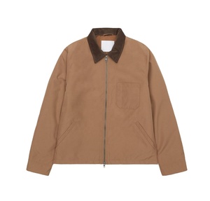 Chaqueta de invierno para hombre de otoño 2025, chaquetas de trabajo de Color sólido con cremallera de gran tamaño para hombre - Product Image 1