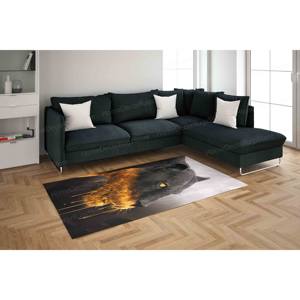 Alfombra con Estampado de Pantera Negra y Dorada - Alfombra de Animales de Lujo, Alfombra de Tapiz - Product Image 5