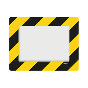 LongLife Trasparente - Marcatura del Pavimento Finestra del Pavimento, autoadesivo DIN A4, Nero/Giallo, 10 pz. / Confezione.- LG - Product Image 1