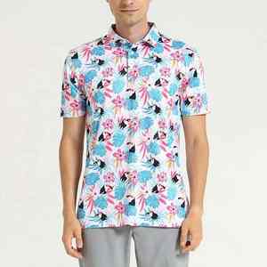 Polo à sublimation de haute qualité en polyester matériau souple respirant à séchage rapide adapté aux sports actifs ou aux vêtements décontractés - Product Image 4