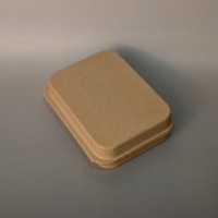 Custom Biodegradable Eco-Friendly Recyclable Molded Pulp Soap Box Paper Edge Protector for Handmade Bar Soap Packaging Tray