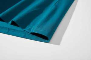 Venta caliente de los hombres transpirables 100% algodón sólido antiarrugas cuello redondo manga corta de punto cómodo Streetwear camisetas - Product Image 6