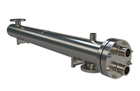 Échangeur de chaleur OEM personnalisé à double feuille tubulaire en U, amovible, conforme ASME BPE GMP, pour eau purifiée WFI et fluides biochimiques