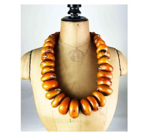 สร้อยคอทำมือจากเขาควายขนาดใหญ่ ประดับลูกปัดหลากสี เป็นมิตรกับสิ่งแวดล้อม สไตล์ทางศาสนาพุทธ - Product Image 2