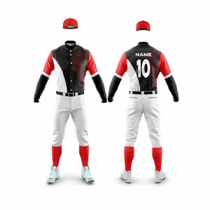 Maillot de Baseball personnalisé de haute qualité nouveauté respirant 100% uniformes en Polyester avec broderie par Sublimation Logo ensembles imprimés - Product Image 4