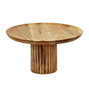 Mayorista Soporte de pastel de madera Diseño antiguo Hecho a mano Venta al por mayor Soporte de pastel Top redondo Nuevo Soporte de pastel de madera asequible de lujo - Product Image 2