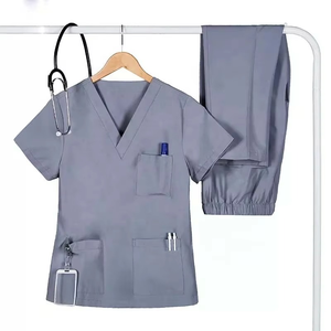 Enfermera Scrub Traje Diseño Personalizado Scrubs Uniformes Conjuntos Hospital Set Clínica Scrubs Uniformes Conjuntos Médicos - Product Image 4