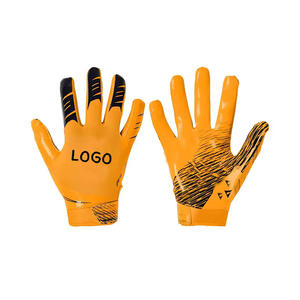 Gants de football en polyester et spandex avec paume en latex antidérapante, vente en gros, fournisseur d'usine - Product Image 6