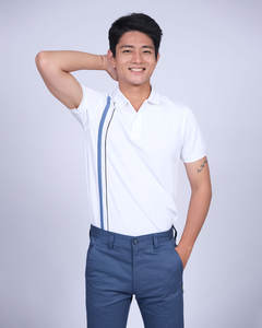 Coupe confortable hommes Polos classique Polo col 95% Polyester 5% Spandex polos haute qualité équipe uniformes vêtements de Golf - Product Image 6