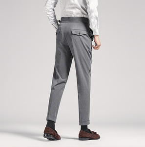 Pantalon de tailleur personnalisé <span class=keywords><strong>Napoles</strong></span> pour hommes Version italienne Pantalon de smoking taille haute Pantalon Pour Hommes Pantalon formel pour hommes - Product Image 3
