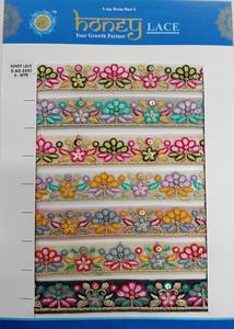 ผ้าโปร่งปักลายดอกไม้สีสันสดใสหรูหราตาข่ายตาข่ายประดับรองเท้าแฟชั่นสำหรับเจ้าสาว - Product Image 2