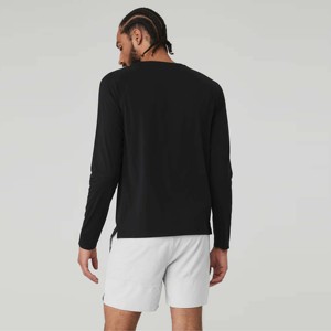 T-shirt à manches longues pour homme Compression haute performance pour les activités sportives et de plein air 100% coton tricoté Écologique Séchage rapide - Product Image 2