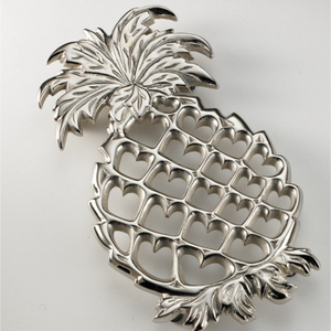 Modern Premium Brass Pineapple <b>Trivet</b> Decorative Mat with Unique Design for Kitchen & Dining Table Tropical Home Accent - Product Image 2