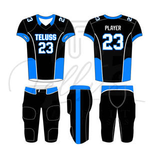 Nouvelle conception Uniforme de football américain pour adultes Manches courtes Séchage rapide Anti-UV 100% polyester Vente en gros Personnalisé - Product Image 3