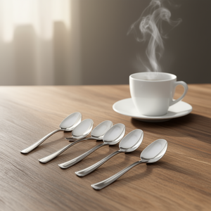 Ensemble de 6 cuillères à café en acier inoxydable Ambassador, 11,5 cm, chrome poli, CVL100C6, vaisselle - Product Image 3