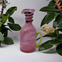 Cadeau d'entreprise de Noël 2023 en verre soufflé à la main, transparent violet, écologique, moderne, luxueux, brillant, de haute qualité, forme unique