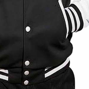 Chaqueta universitaria de satén de poliéster 100% Chaquetas universitarias personalizadas Chaqueta de béisbol universitaria para hombres - Product Image 3