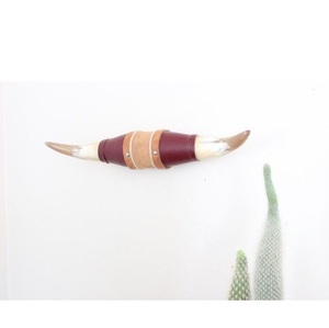 ของตกแต่งผนังทำจากเขาควายแบบวินเทจ คู่เขาควายอินเดีย - Product Image 2