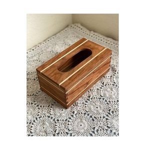 Boîte à mouchoirs en bois artisanale de qualité supérieure, design poli, finition naturelle écologique, décoration intérieure élégante, personnalisable - Product Image 1
