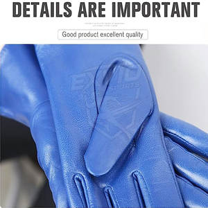 ถุงมือหนังแท้แบบเต็มนิ้ว  วัสดุหนังนุ่ม  ระบายอากาศได้ดี  สำหรับผู้ชาย - Product Image 6