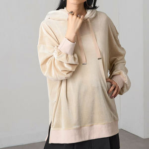 Sweat à capuche confortable au design minimaliste, prix direct usine / Tissu en velours à prix de gros, idéal pour un usage décontracté, sweat à capuche pour femmes 2026 - Product Image 6