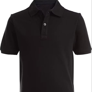 Men's Performance Short Sleeve for Polo Shirt Quick Dry 100% Polyester with Solid 3D Pattern - Product Image 1