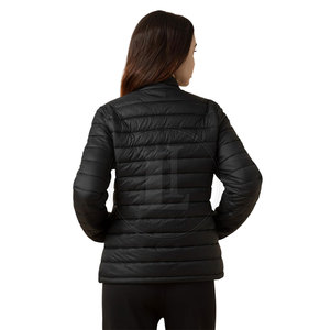 Veste matelassée pour femme en nylon respirant, couleur personnalisée, coupe-vent, vêtements d'hiver tendance - Product Image 3