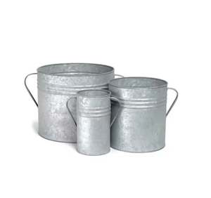 Macetas galvanizadas de Calidad exclusiva, macetas hechas a mano con forma personalizada, macetas y macetas al por mayor - Product Image 1