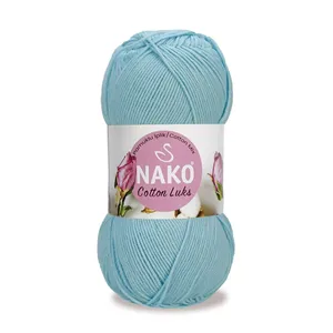 Nako Cotton Lux 97564-Produit de fil mélangé bleu glace - Product Image 1