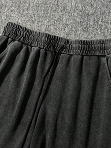 Ensemble de t-shirts décontractés à l'acide délavé imprimés avec lettres pour hommes Tenue de sport sans manches 2 pièces Débardeurs Shorts Ensembles haute visibilité - Product Image 3