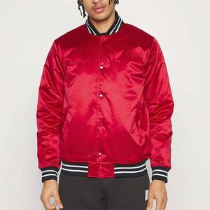 Blouson Bomber en Satin pour Hommes, École, Collège, Broderie, Patch Personnalisé, Blousons Bomber de Collège - Product Image 1