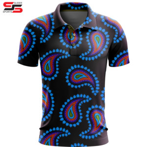 Camiseta de LICRA de poliéster de alta calidad, camisetas de sublimación para hombres, polos de diseño impreso personalizados para hombres - Product Image 3