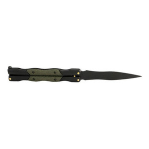 Coltello a Farfalla Miguel Nieto 324-N con Meccanismo di Bloccaggio, Manico Cromato e Fodero in Pelle - Product Image 2