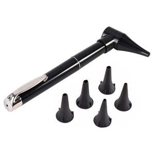 Juego de Instrumentos de Otoscopio Manual Portátil de Acero Inoxidable Quirúrgico Astrin con Luz de Alto Brillo para Inspección Diaria del Oído - Product Image 1