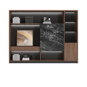 Top Rated Modular Industrial Melamine Bookshelf Display Open Shelf File Cabinet Designs Home <b>Office</b> School Hospital Storage - Product Image 3