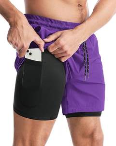 <b>Men's</b> Gym <b>Shorts</b> 100% Cotton Solid Moisture Wicking Quick Dry Athletic Workout Running Training <b>Shorts</b> with Pockets - Product Image 5