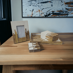 Square <b>Box</b> with Lid at Factory Price White & Natural <b>Large</b> Inlay Resin and MDF for Home Decoration & Holiday <b>Gifts</b> Storage <b>Box</b> - Product Image 6