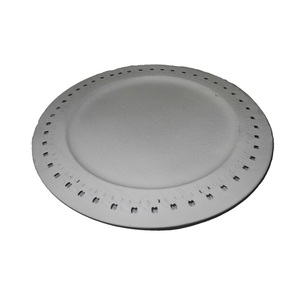 Assiettes de présentation élégantes et créatives en métal écologique Plat de décoration de mariage pour salade Assiette d'usine - Product Image 1