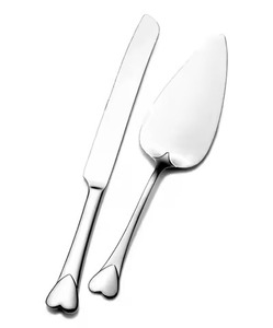 Stainless Steel Wedding <b>Cake</b> <b>Server</b> Set Dessert Pie <b>Server</b> <b>Cake</b> Cutter Knife Birthday Anniversary - Product Image 4