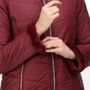 Veste parka en nylon isolée pour femmes, hiver chaud, logo personnalisé, doudoune, grande taille, séchage rapide, écologique - Product Image 6