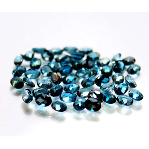 อัญมณีทอปาสสีน้ําเงินลอนดอนที่น่าสนใจหินรูปไข่พลอยทอปาสสีน้ําเงินลอนดอนที่ดีที่สุดสําหรับทําเครื่องประดับ - Product Image 1