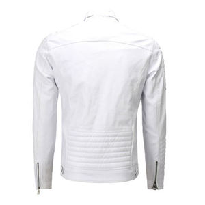 Chaqueta de Cuero para Motociclista, Negra, Estilo Vintage, de Cuero Sintético, Ligera, Personalizada, Profesional, para Hombre, 2026 - Product Image 6