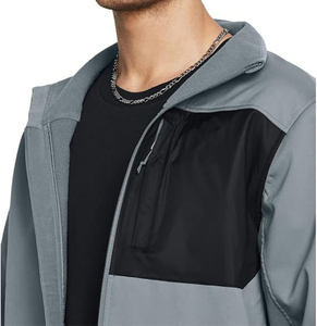 Veste coupe-vent longue et fine à capuche pour homme, personnalisable en gros avec logo frontal - Meilleur prix, vente chaude - Product Image 5
