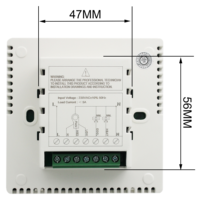 Thermostat numérique pour ventilo-convecteur Telin AC805F, 3 vitesses, ignifuge PC+ABS, installation facile, économie d'énergie, design traditionnel/moderne pour