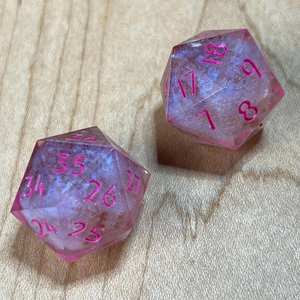 Handmade Resin Dice Set for <b>DND</b> | Sharp Edge Polyhedral RPG Dice with Custom Colors - Product Image 5