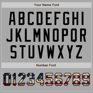 เสื้อซอฟต์บอลคอลูกเรือป้องกันแบคทีเรียแบบปรับแต่งได้อย่างสมบูรณ์เสื้อเจอร์ซีย์ดีไซน์ของคุณธงสหรัฐอเมริกาสีเทาวินเทจสีดำสองปุ่มใช้ได้ทั้งชายและหญิง - Product Image 5